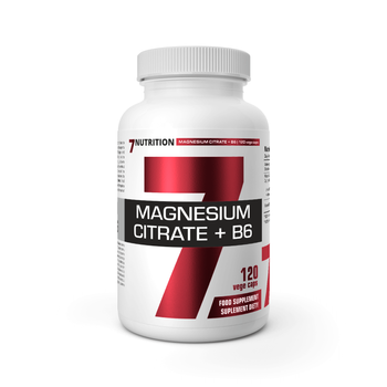 7Nutrition MAGNESIUM CITRATE + B6 120 Vege kaps.